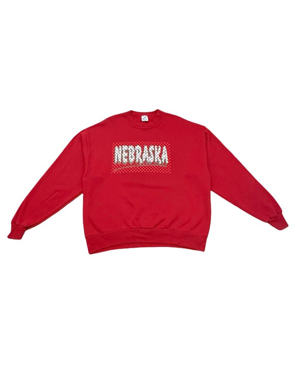 Vintage Nebraska Cornhuskers Sweatshirt Made in USA Red 90s College Football